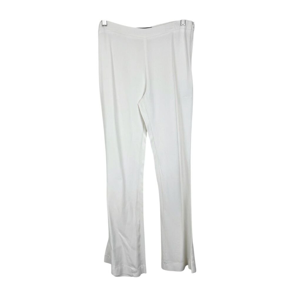 SPACE Style Concept Pants Women 44 32 x 32 Ivory Boot Leg Stretch Casual Bottoms